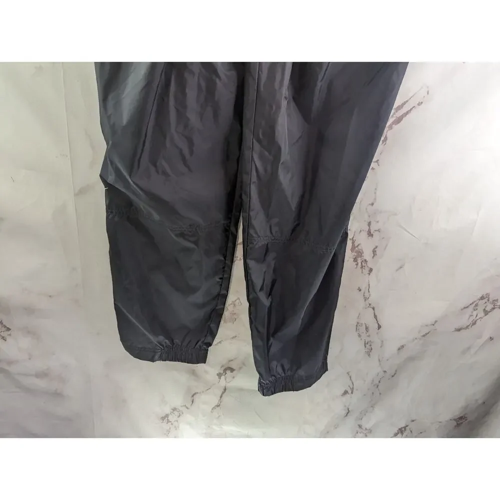 Vintage Nike Pant Womens Large Windbreaker Track Black Lightweight Shell 90s